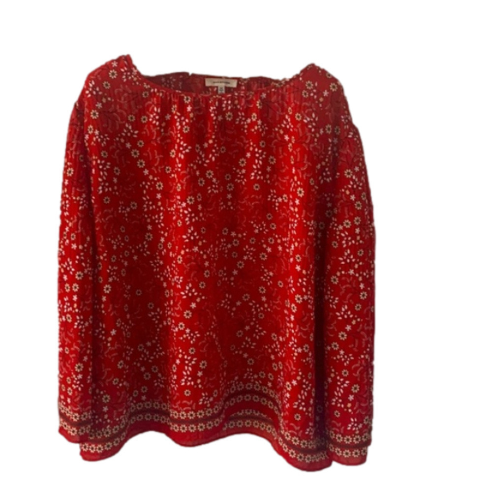 Max Studio floral and Flowy top